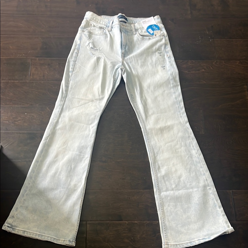 Light Gray Women's Flared Jeans